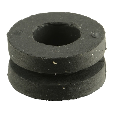 Midwest Fastener 1/4" x 1/2" x 0.2" Black Rubber Grommets 10PK 72625